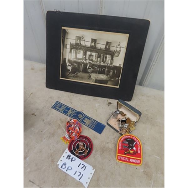 Photo of 1885 Barber Shop in Elgin, MB,  Peter R Janz, Cuff Links, Patches plus more