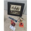 Image 1 : Photo of 1885 Barber Shop in Elgin, MB,  Peter R Janz, Cuff Links, Patches plus more