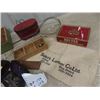 Image 2 : Wooden Carpenter box, Metal Lunch Kit,  Sewing Machine Accessories, Cupboard Hardware plus more