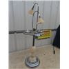 Image 2 : Chrome Art Deco Ashtray Stand with Tulip Lamp  Shade - working order