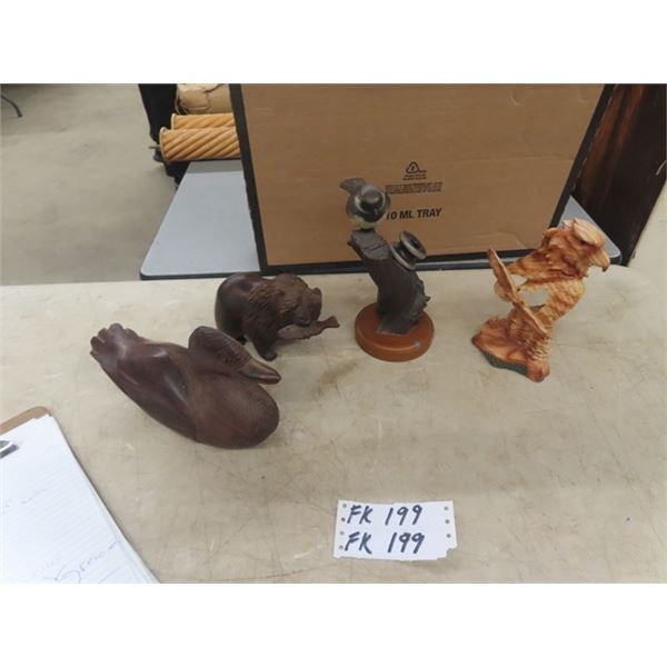 4 Ornamental Wooden Carvings