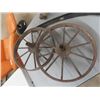 Image 2 : 2 Steel Wheels 16" Across & Wooden Handle Scythe