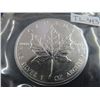 Image 2 : Canada 1993 Maple Leaf $5 Coin Gem Uncirculated  .999 Silver