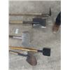 Image 2 : 5 Yard Tools; 3 Shovels, 1 Hoe, 1 Ice Pick