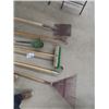 Image 2 : 6 Yard Tools; Hoe, Rake, Shovel, Weed Eater