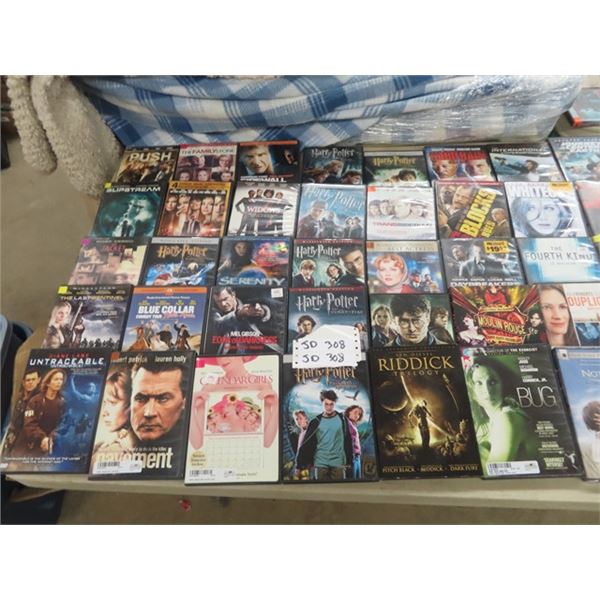 Approximately 90 DVD Movies + a Few VHS