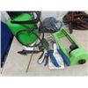 Image 2 : 2 Flexi Garden Hoses, Flower Bed Tools, Sprinkler,  Air Pump plus more