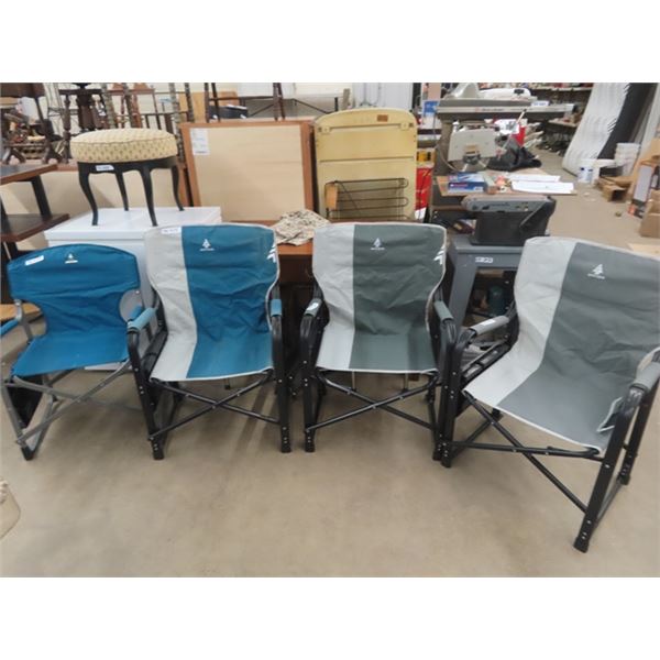 5 Woods Folding Yard Chairs