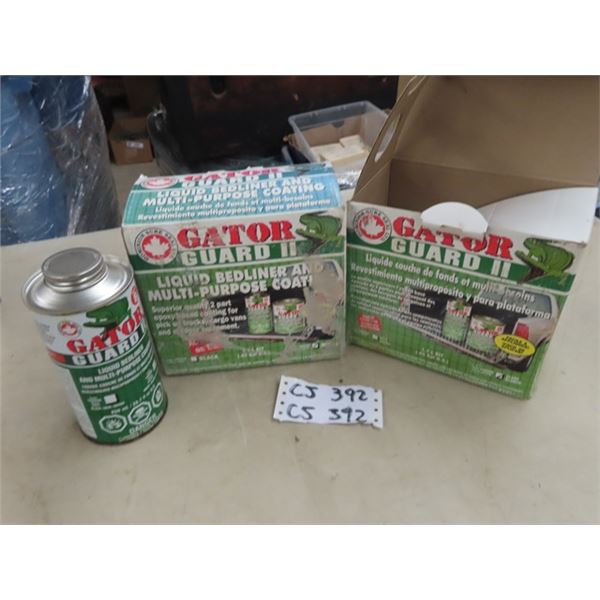 2 Cases of Gator Guard Bed Liner 3400 ml