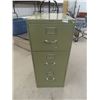 Image 1 : Metal 3 Drawer Filing Cabinet 42" x 18" x 28"