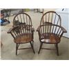 Image 1 : 2 Wooden ( Oak) Captain Chairs