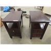 Image 1 : 2 End/Night Tables 24" x 24" x 14"