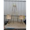 Image 1 : 2 Brass Lamps & Easel