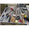 Image 1 : Carpentry Tools; Saw, Level, Hammer, Bike Tire Pump plus more