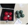 Image 2 : Set of Bocce Balls with Locking Case - New or Like New Condition