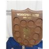 Image 2 : Wpg Jets 1975-/76 Puck Plaque- NO Pucks, NHL 1971/72 Rule Book, Skate Display , Skate Shaped Bottle 