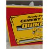 Image 2 : Vintage Metal Quikrete Sign - Nice Coloring 17.5" x 27.5"