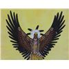 Image 2 : Native Painting by A W Bear 17" x 21.5"