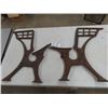 Image 1 : Cast School Desk Ends- Repurpose to a bench!