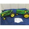 Image 1 : 2 John Deere Die Cast Tractors 1/16 Scale- 1) John Deere 630 & 1) John Deere A ( i believe)