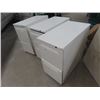 Image 2 : 3- Metal Filing Cabinets ; 2- 2 Drawer, 1- 3 Drawer  + 2 Sets of Keys