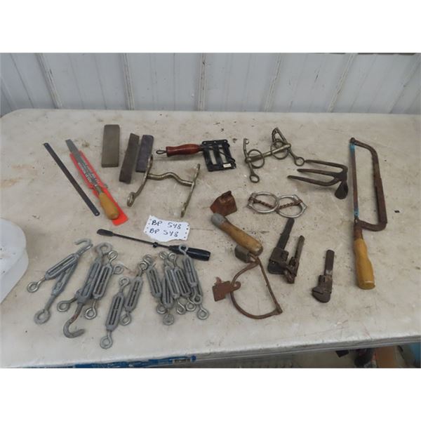 Horse BIts, Bell, OddnEnds Tools, Cable Tightener plus more