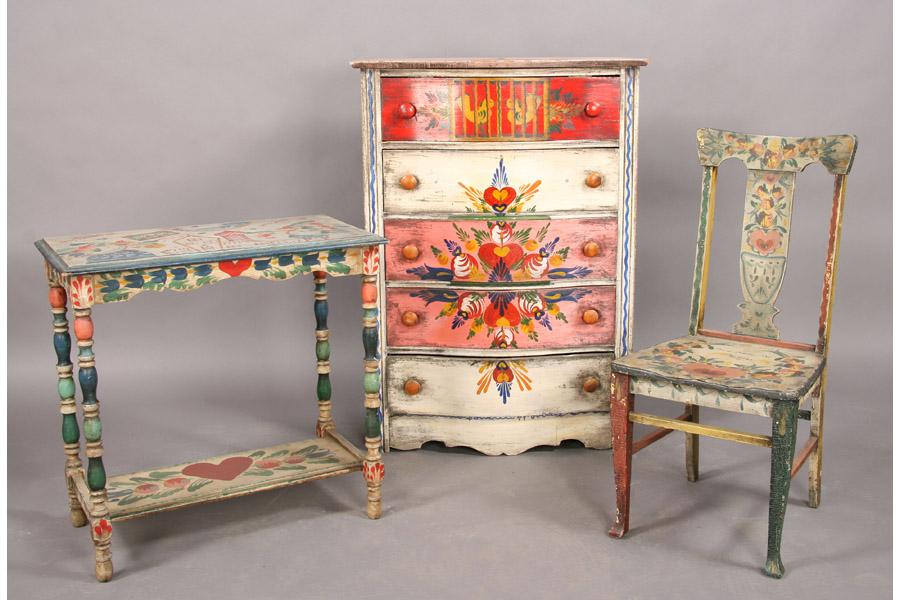3-pcs-peter-hunt-painted-furniture-chest-chair