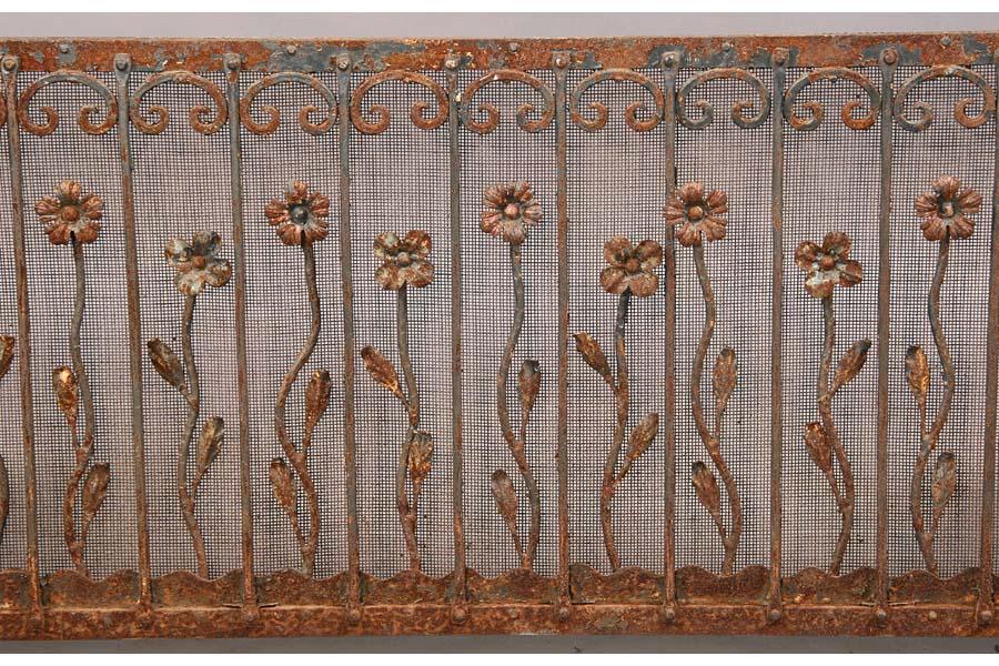 PAIR OF VINTAGE WROUGHT IRON WINDOW BOXES