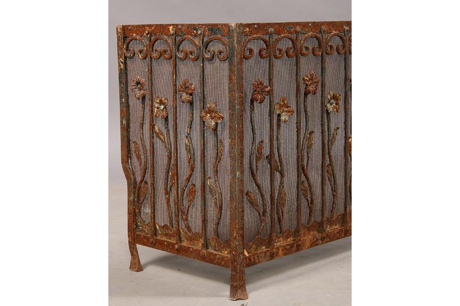 PAIR OF VINTAGE WROUGHT IRON WINDOW BOXES