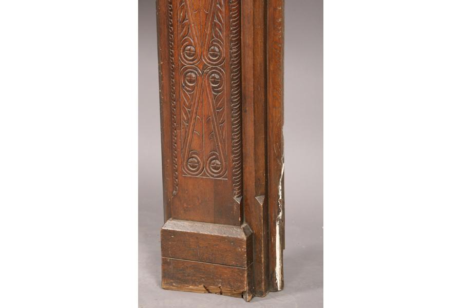 Tudor Style Oak Fireplace Mantle Mantel