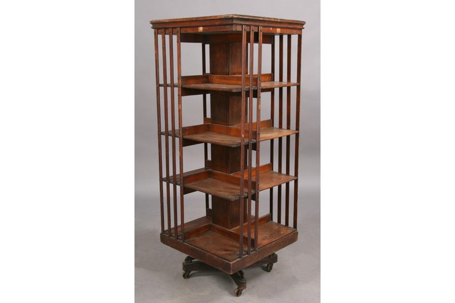 ANTIQUE JOHN DANNER CO. REVOLVING BOOKCASE