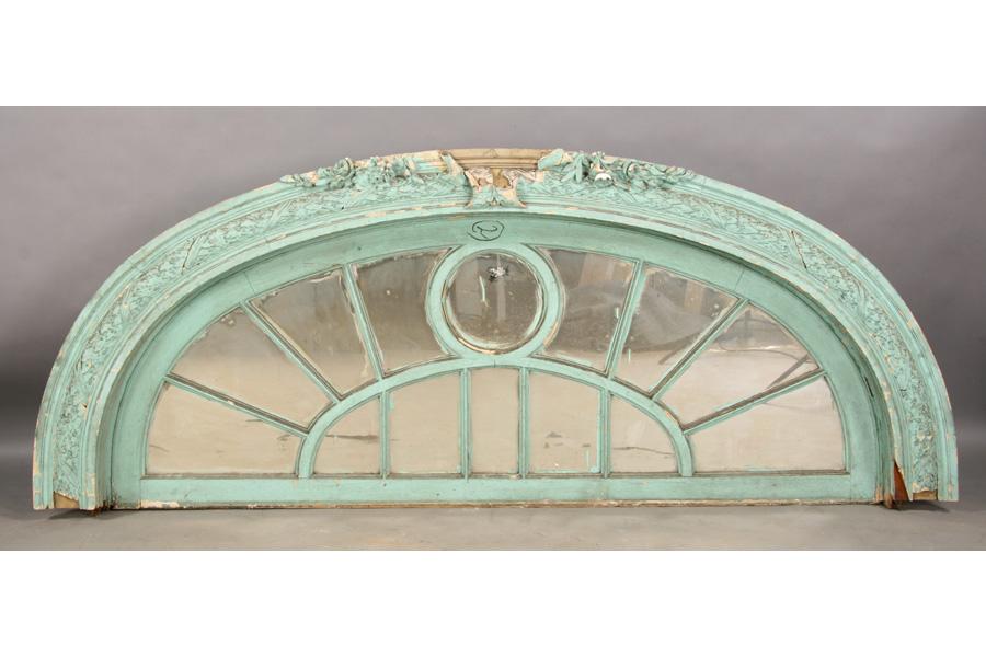 LOT 4 ANTIQUE ARCHED TRANSOMES TRANSOM WINDOWS