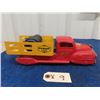 Image 1 : Pressed Metal Lincoln Dunlop Tire Delivery Truck  11" x 3.75" x 4"