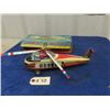 Image 1 : TN Japan Tin Friction Sikorsky Helicopter with Box  10" x 4" x 2.5"