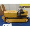 Image 2 : Saunders Marvelous Mike Metal Tractor Battery  Operated with Robot Driver & Box 14" x 9" x 7"