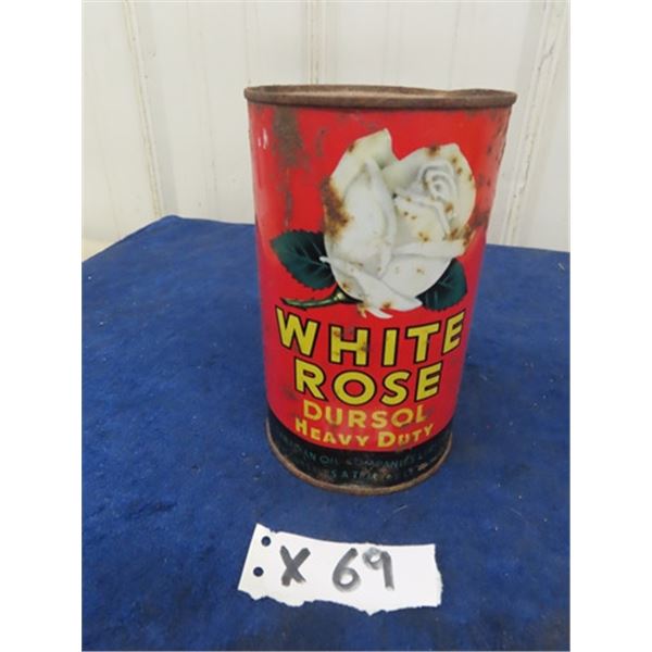 White Rose Dursol Heavy Duty Oil Can - Rusty-  1 Quart