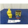 Image 1 : 2 items; 1) Esso Handy Oil Squirt Bottle , 1) Peak  Gas Line Anit Freeze Tin 4 oz