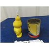 Image 2 : 2 items; 1) Esso Handy Oil Squirt Bottle , 1) Peak  Gas Line Anit Freeze Tin 4 oz