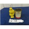 Image 3 : 2 items; 1) Esso Handy Oil Squirt Bottle , 1) Peak  Gas Line Anit Freeze Tin 4 oz