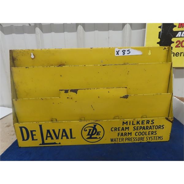 Metal De Laval Wall Mount Pamphlet Rack  12" x 20" up to3"