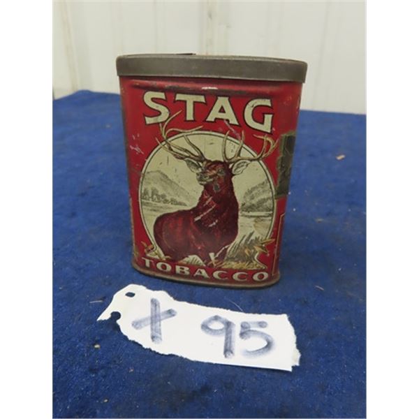 Stag Pipe & Tobacco Tin