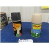 Image 1 : 2 Thermos; 1) 1962 Barbie , 1) 1959 Peanuts