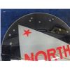 Image 2 : North Star Lens for a Gas Pump Globe - cracked  in 2 pieces