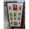 Image 2 : 1947 Riverton Calendar & 19 Framed Cigarette  Silk Squares from early 1900