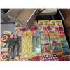Image 2 : 2 Boxes of New Old Stock Vintage Dime Store Toys  including 36 Carded Childrens Sunglasses, Carded T