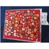 Image 1 : Variety of Collectible Pins + Pinback Buttons on  Board