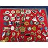 Image 2 : Variety of Collectible Pins + Pinback Buttons on  Board