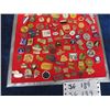 Image 3 : Variety of Collectible Pins + Pinback Buttons on  Board