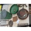 Image 2 : Galvanized Pail, Waffle Iron, Cast Stove Parts  plus more