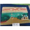 Image 2 : 3 Folk Art Paintings; Church at Batoche with Riel  Rebellion Metis Graves- 12"x 18"